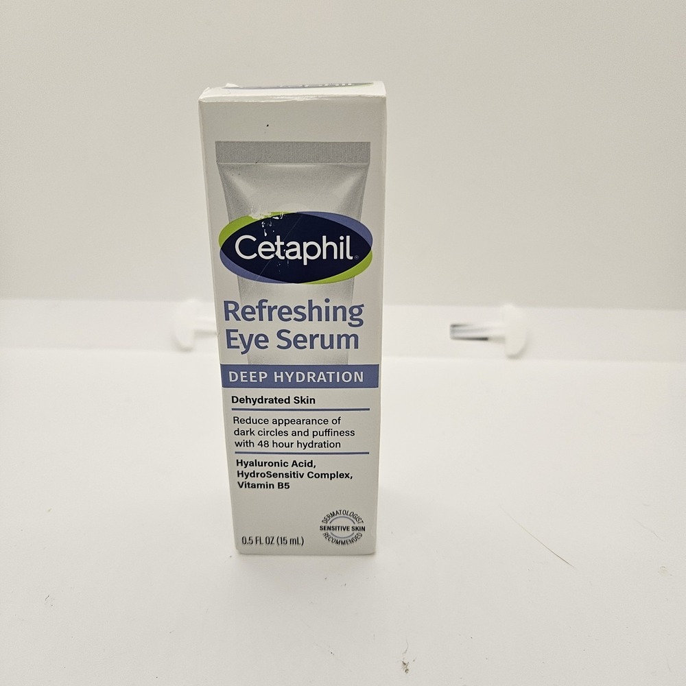 Cetaphil Refreshing Eye Serum 0.5oz Deep Hydration Dark Circles Puffiness